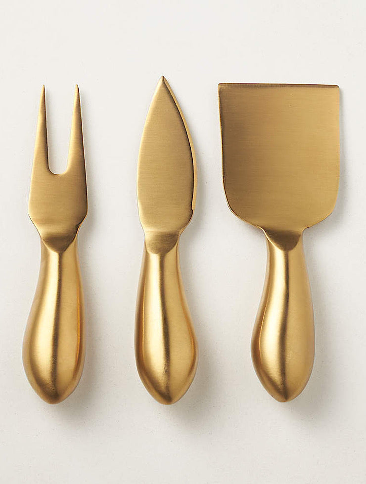 Helms Gold Cheese Knives